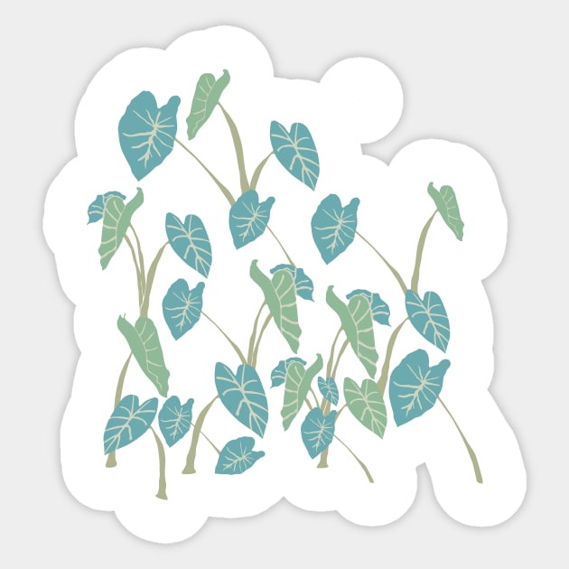 taro leaf hawaii souvenir Sticker by daidai